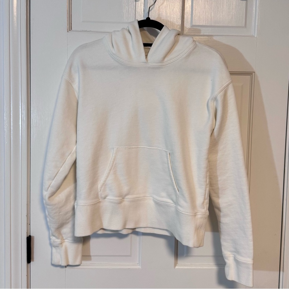 Spiritual Gangster | Hooded Sweatshirt, White Color, Size M, 100% Cotton - EUC